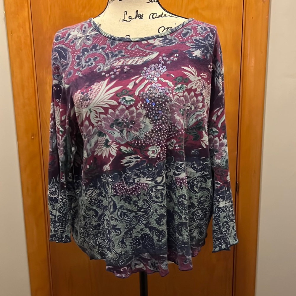 Coldwater Creek RN 98516 3/4 sleeve top